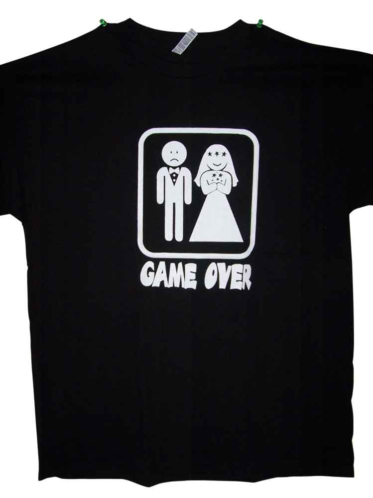 Humor Black Color T-Shirt .... GAME OVER