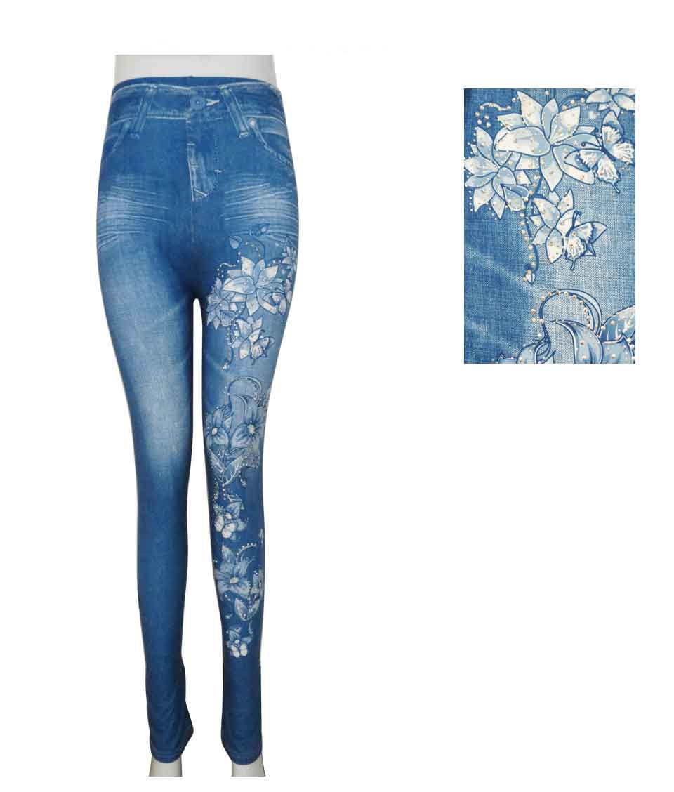 Stretch LEGGINGS Jr's & Women's Denim Look