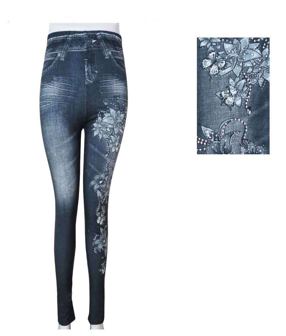 Stretch Leggings Jr's & Women's DENIM Look