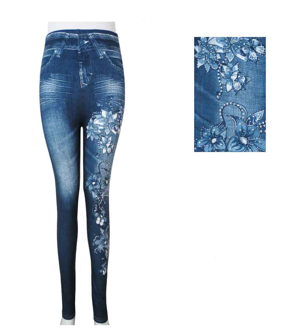 Stretch LEGGINGS Jr's & Women's Denim Look