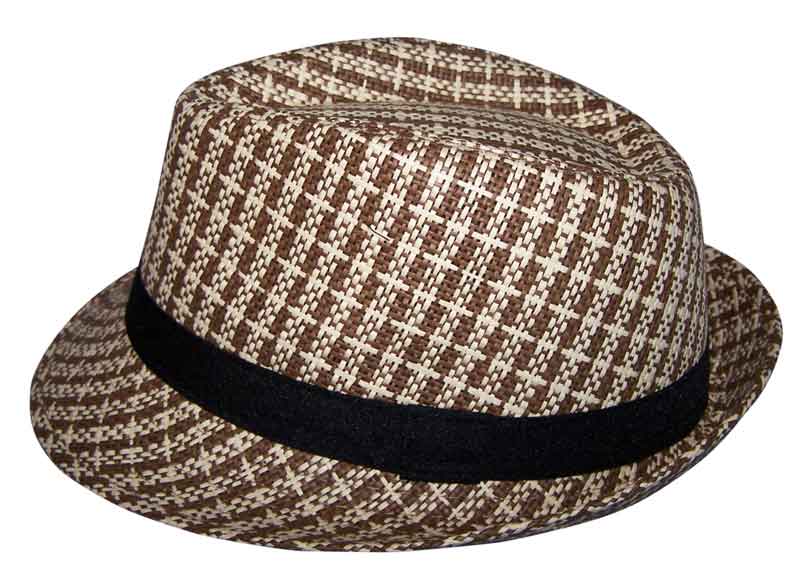 Fedora Trilby HATs For Kids - Classic Style -  Checkered Pattern