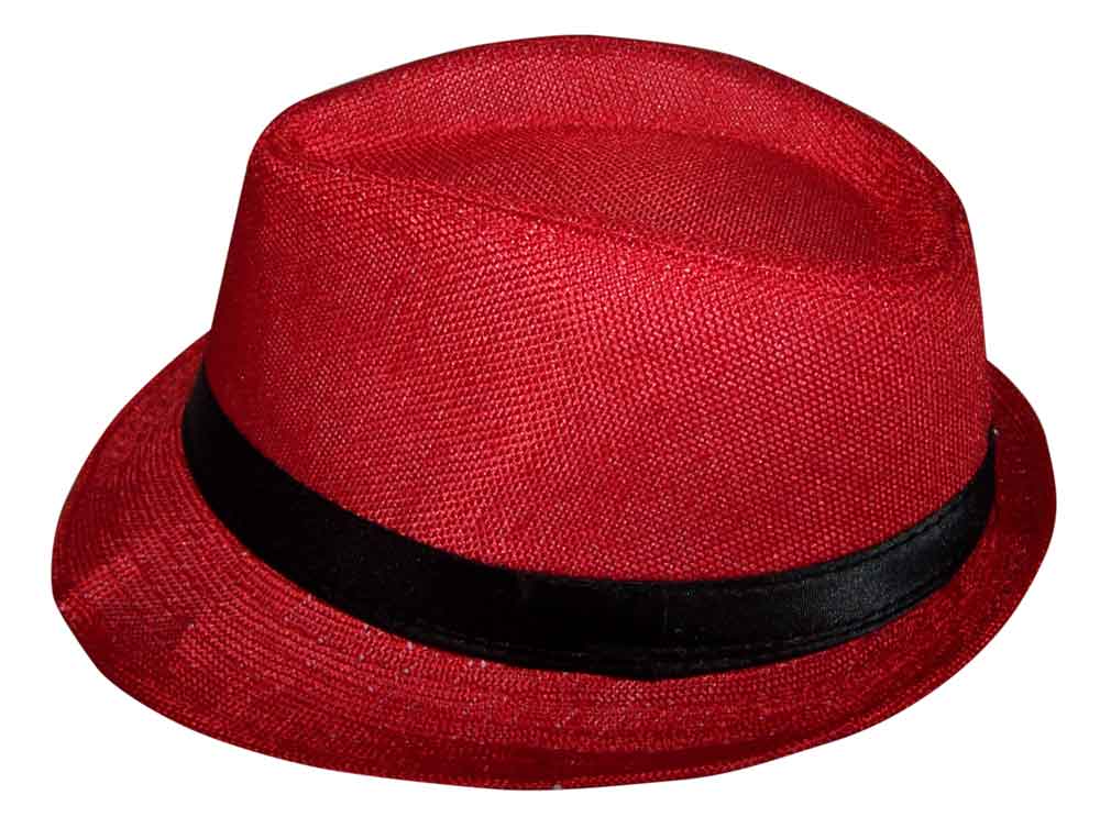 Fedora Trilby HATs For Kids - Classic Style - Red Color