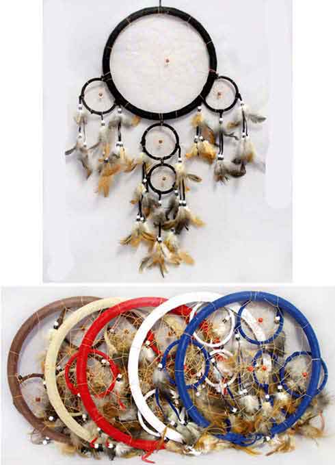 Native Pride DREAM CATCHER - 3 Tier - 5 Rings