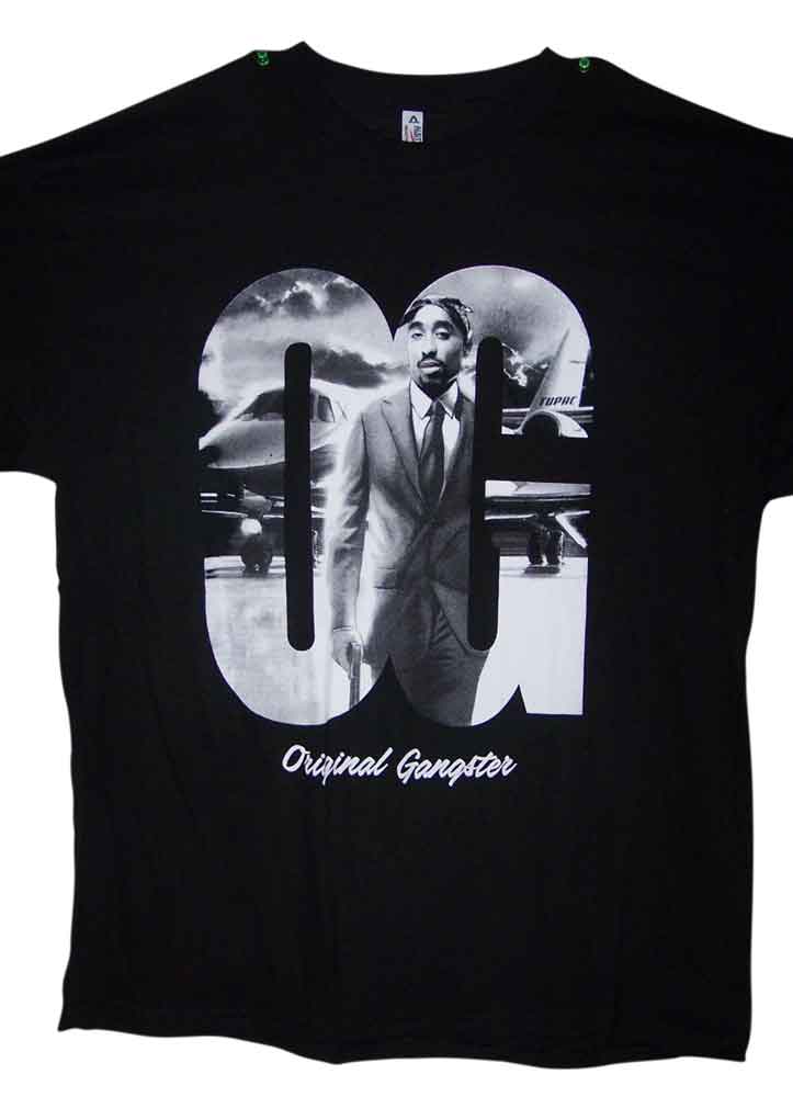 Tupac Shakur 2Pac OG  Hip Hop US Screen Printed T-SHIRTs