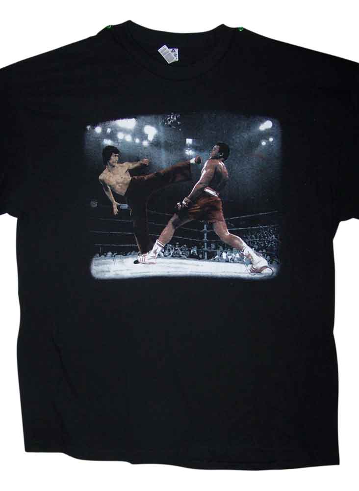 Bruce Lee Muhammad Ali Fighters US Screen Printed T-SHIRTs