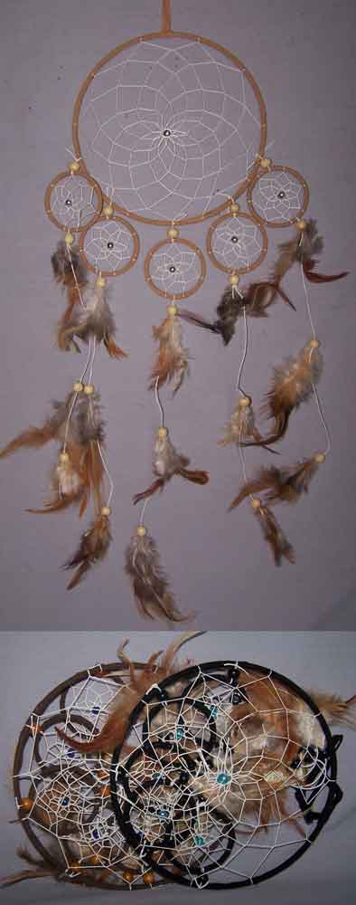 Hand Made DREAM CATCHERs  - 6 Rings Diameters: 6.25''