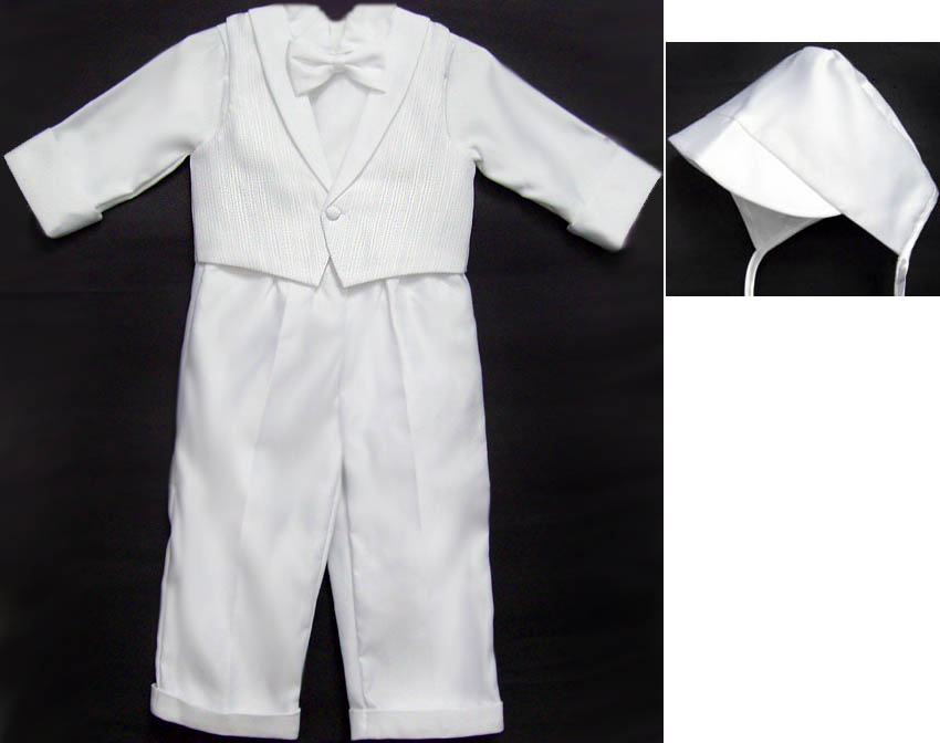 Boys 5Pc Christening PANTS Sets (Sizes: 9 - 24 Mos)