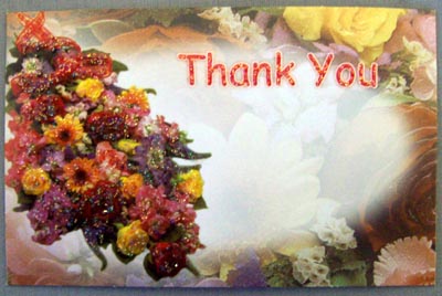 50Pc Pack GIFT Cards - Thank You (English)
