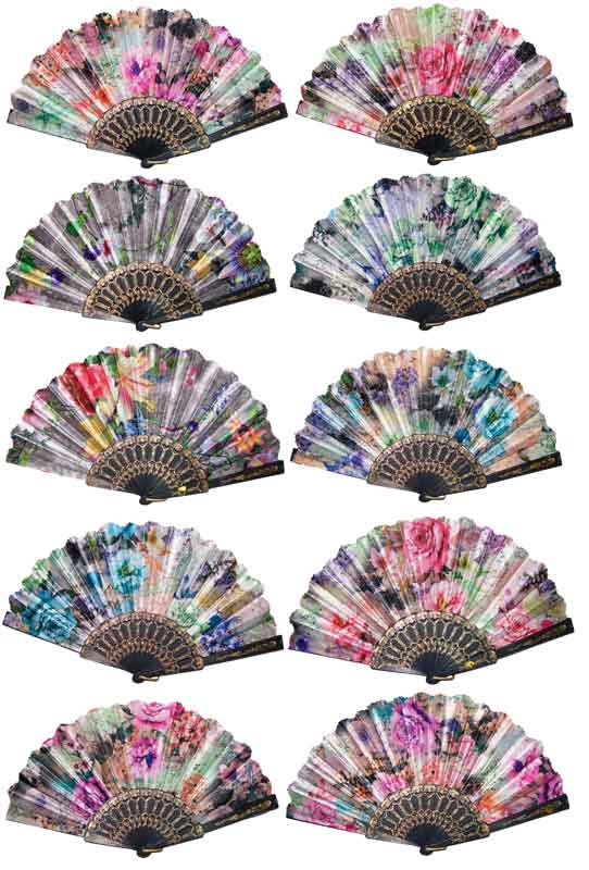 Folding Hand FAN - Floral Prints