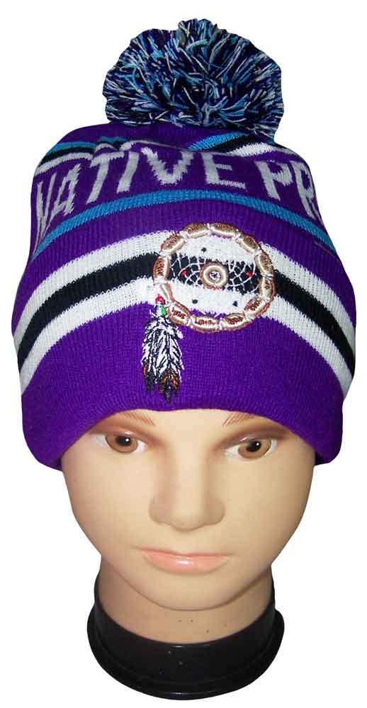 Native Pride Embroidered Beanies Winter CAPS - Dream Catcher