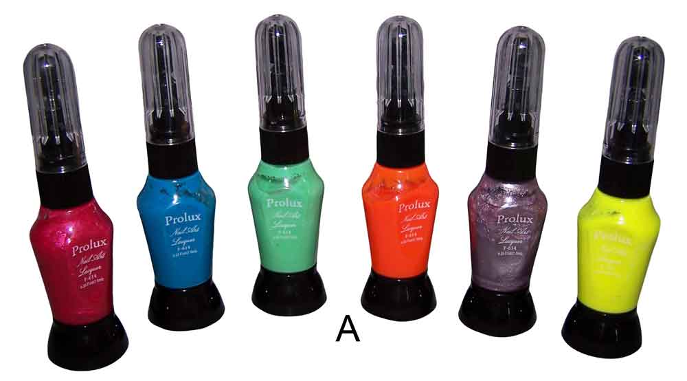 COSMETICS - 2 In 1 Nail Lacquer Art Pen & Brush - 6 Colors