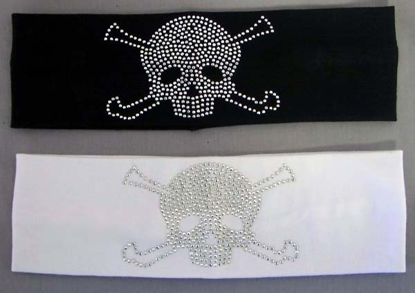 Hair Accessories ''SKULL'' Girls Headbands With Rhinestones