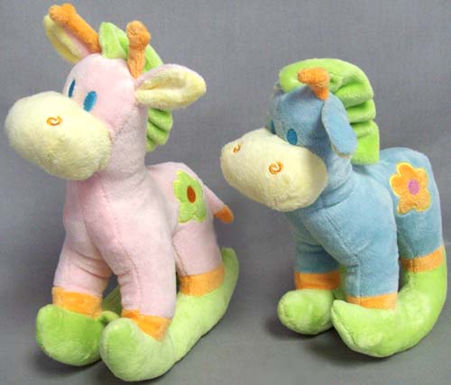 Plush Baby Rattles - 9'' Rocking HORSEs