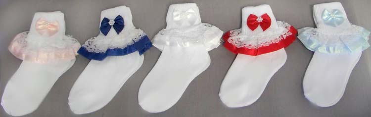 BABY Designer  Style  Frilly  SOCKS - Color ( # M973-I)
