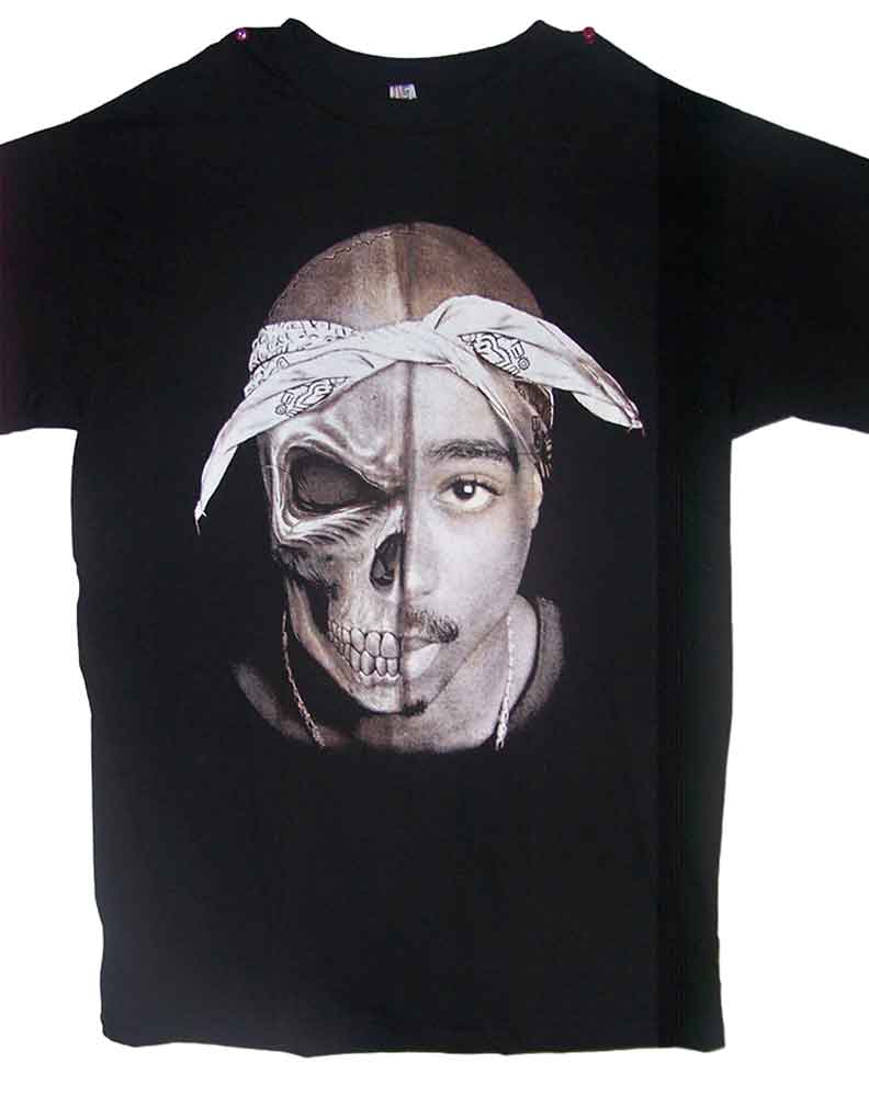 Tupac Shakur 2Pac  Hip Hop US Screen Printed T-Shirts