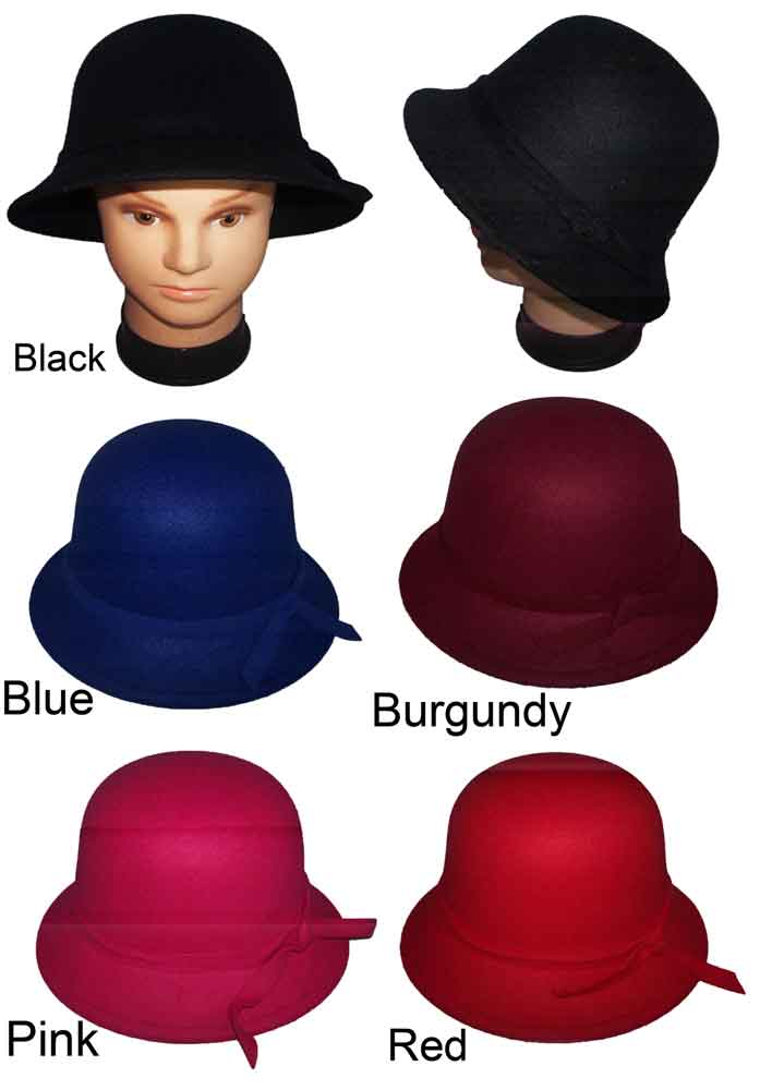 Fedora HATS  - Felt HATS -  Women's HATS - 6  Color Choice