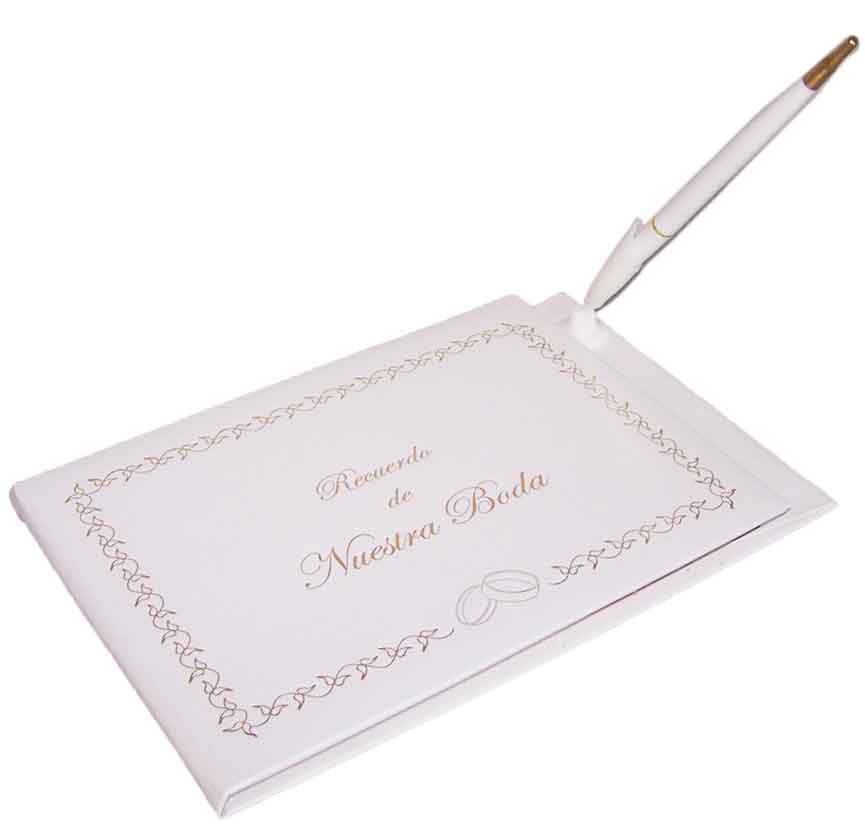 ''Nuestra Boda''  Guest BOOKs with Pen
