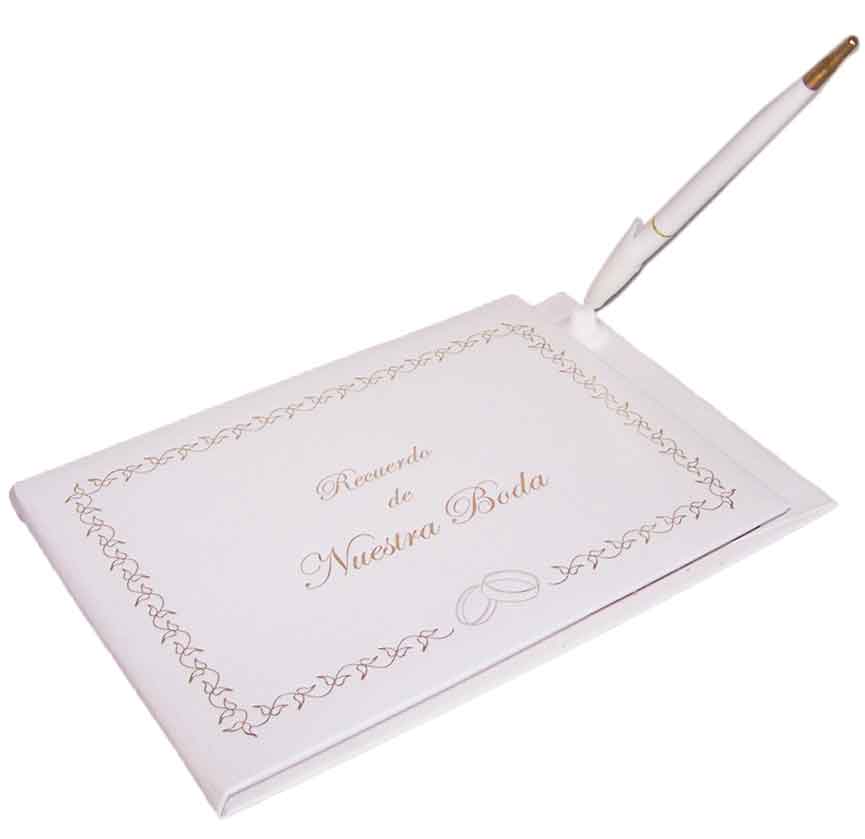 ''Nuestra Boda''  Guest Books with PEN