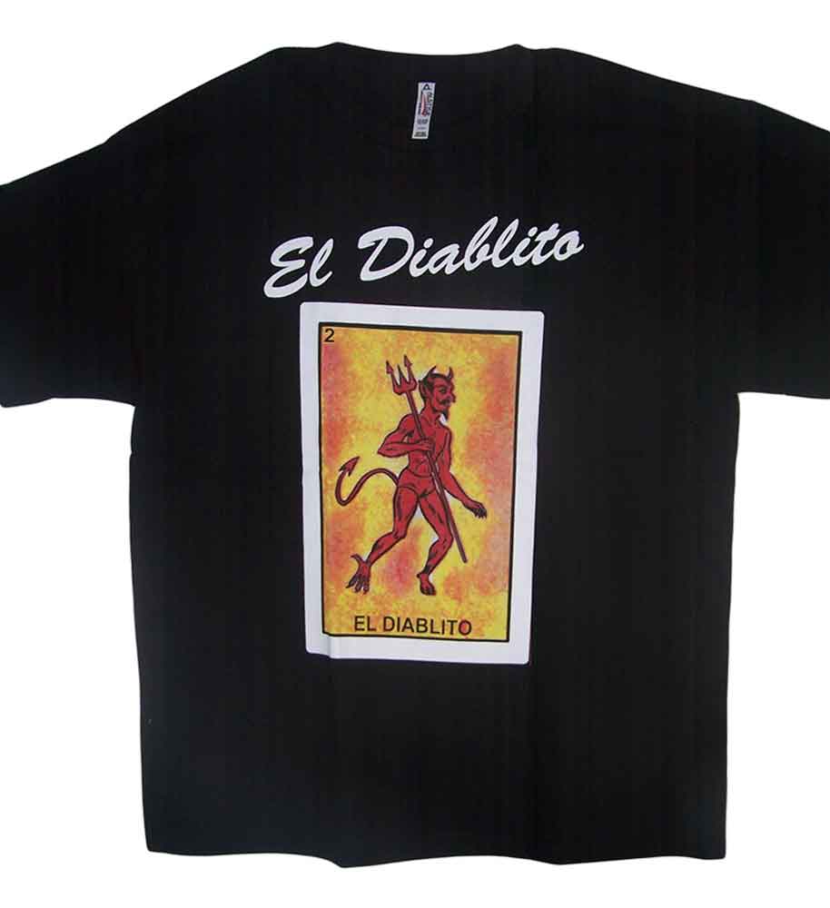 El Diablito - Lottery T-Shirts Loteria T-Shirts Mexican T-Shirts