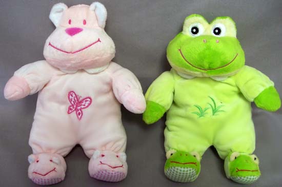 Plush Baby Rattles - Sitting ANIMALs