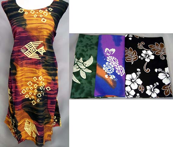 Hand-Printed Sundresses For Women From Bali - SHORT Dress