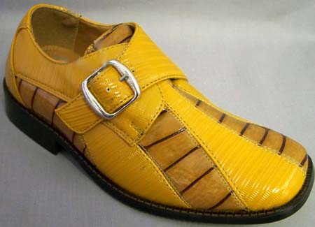 Boys Dress SHOES - Yellow/Gold Color