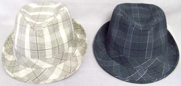 Fashion Fedora HATs - Men HAT  -  In Plaids