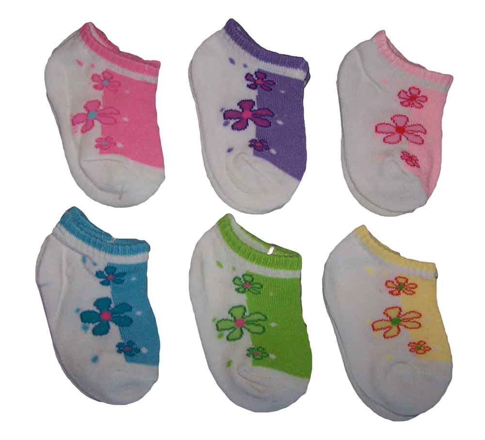 Baby Size SOCKS In Patterns Girls - 3-6 months