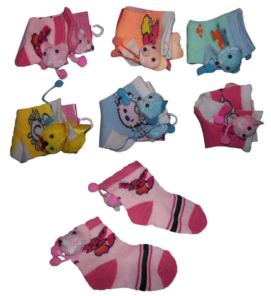 Girls SOCKS Size 4-6  Animals Designs