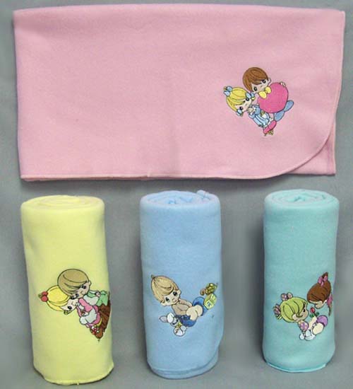 ''Baby Avenue'' Polar FLEECE Embroidered Baby BLANKET