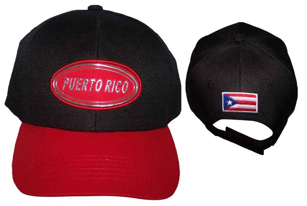 ''PUERTO RICO''  Embroidered 2 Tone BASEBALL Caps