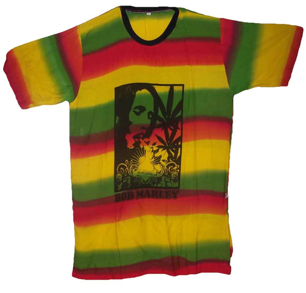 Reggae Rasta Bob Marley Rayon T-SHIRTs