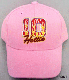 ''10 Hottie''  Girls Embroidered Pink CAP