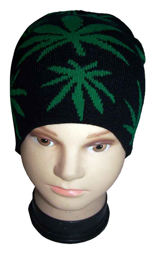 Marijuana Weed Cannabis Embroidered  Beanies Winter CAPS