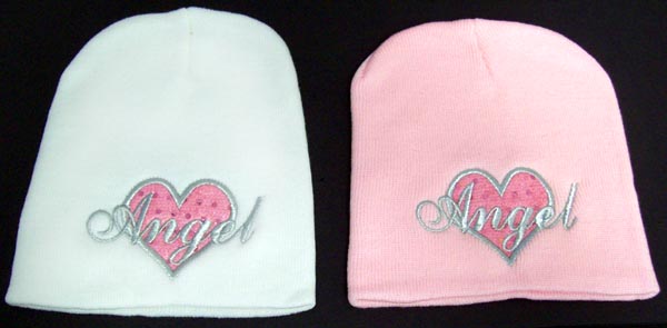 Embroidered Winter Caps -  Beanie- Women Cap ......... Angel