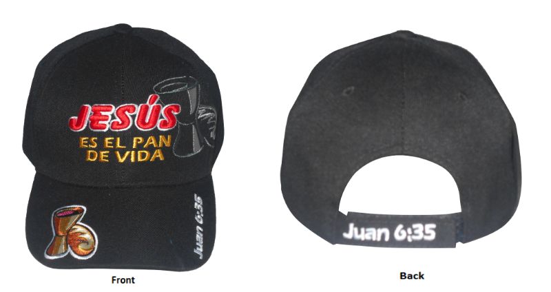 Jesus Es El Pan De Vida ...... Christian BASEBALL Caps Embroidere