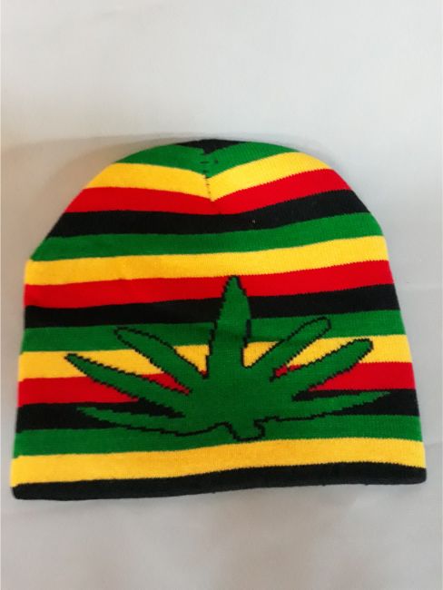 Reggae Rasta Marijuana  Knitted Winter Caps - Beanies