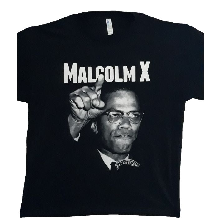 MalcolmX US Screen Printed 100% Cotton T-SHIRTs