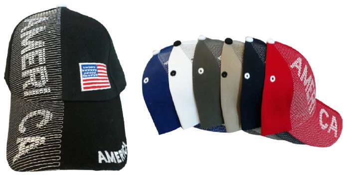 ''America''  BASEBALL Caps - Assorted Colors
