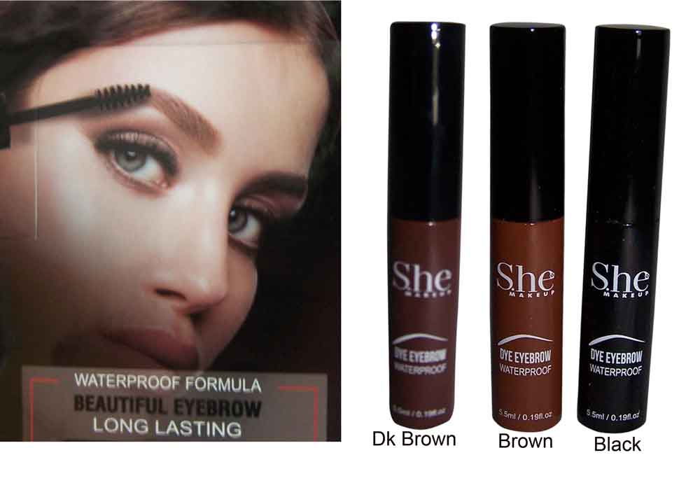 COSMETICS - Eyebrow  Dye Tint Dark Brown Black By ''SHE''
