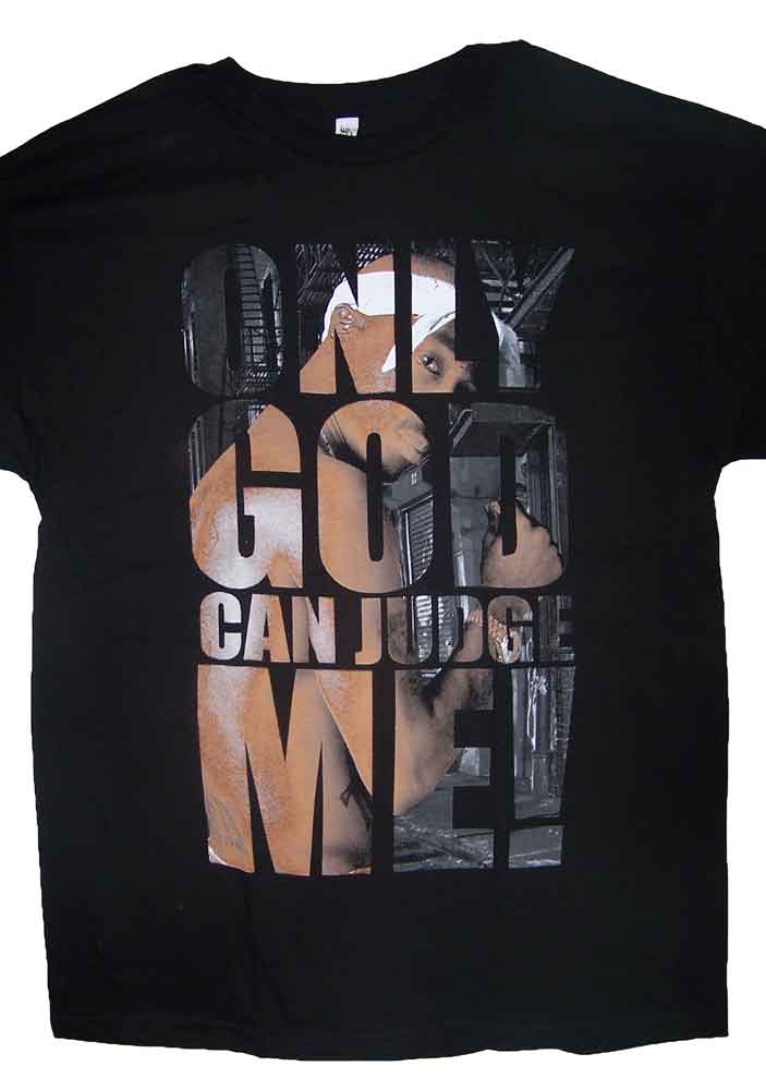 Tupac Shakur 2Pac ''Only God Can Judge Me'' Hip Hop T-SHIRTs