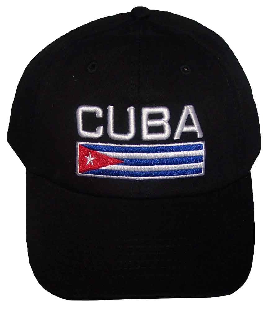 ''CUBA''  Country Embroidered BASEBALL Caps