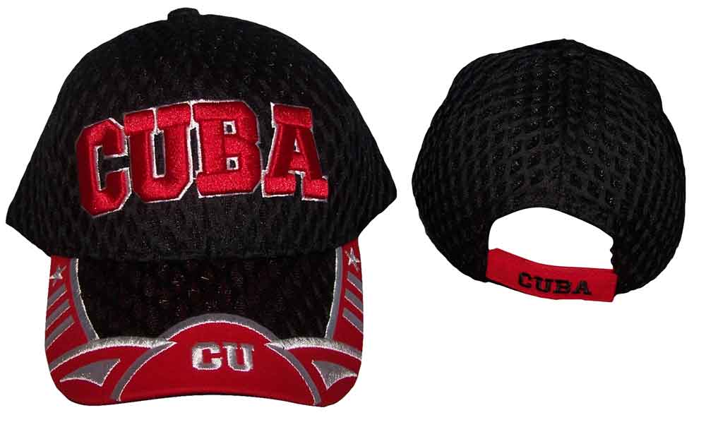 ''CUBA''  Country  Embroidered BASEBALL Caps