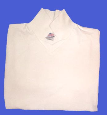Boys Long Sleeves Pique Polo SHIRTs  - White Color: 3 Thru 12