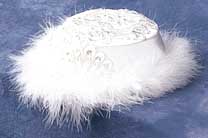 Christening HATs  For Girls - With Fur Lining