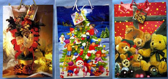 Gift Bags  -  CHRISTMAS  - (Size: Large)
