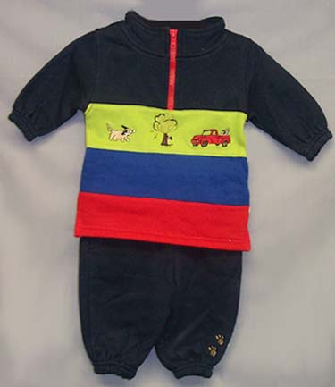 ''First  Moments'' Boys   Fleece  Jog Sets: Newborn Sizes (# JE169)