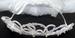 White Communion Veils With Pearls TIARA Headpiece