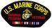 Embroidered Military PATCHES - US Marine Corps - E.F. Veteran