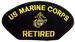 Embroidered Military PATCHES - US Marine Corps - Retired